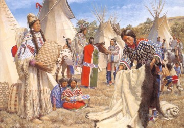  Americanos Pintura - indios americanos occidentales 52